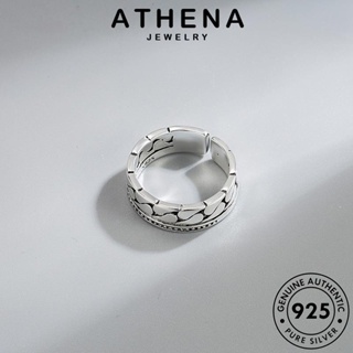 ATHENA JEWELRY เครื่องประดับ เงิน ผู้หญิง แท้ แฟชั่น 925 เครื่องประดับ Silver ห่วงโซ่วินเทจ เกาหลี แหวน ต้นฉบับ R233