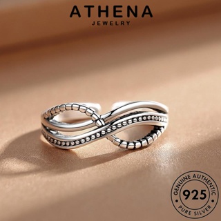 ATHENA JEWELRY ต้นฉบับ แหวน เครื่องประดับ ผู้หญิง เครื่องประดับ 925 Silver แฟชั่น อินฟินิตี้วินเทจ เกาหลี แท้ เงิน R241