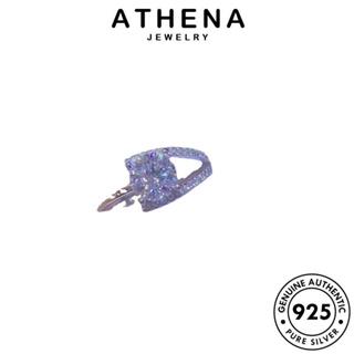 ATHENA JEWELRY เครื่องประดับ มอยส์ซาไนท์ไดมอนด์ ผู้หญิง เรียบง่าย แฟชั่น เกาหลี Silver เครื่องประดับ ต้นฉบับ แท้ แหวน 925 เงิน R2066