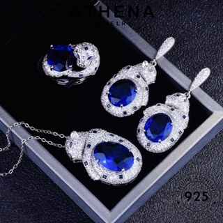 ATHENA JEWELRY เงิน เสือดาว สร้อยคอ เกาหลี ไพลิน ต้นฉบับ แท้ เครื่องประดับ เครื่องประดับ 925 Silver ผู้หญิง จี้ แฟชั่น S455