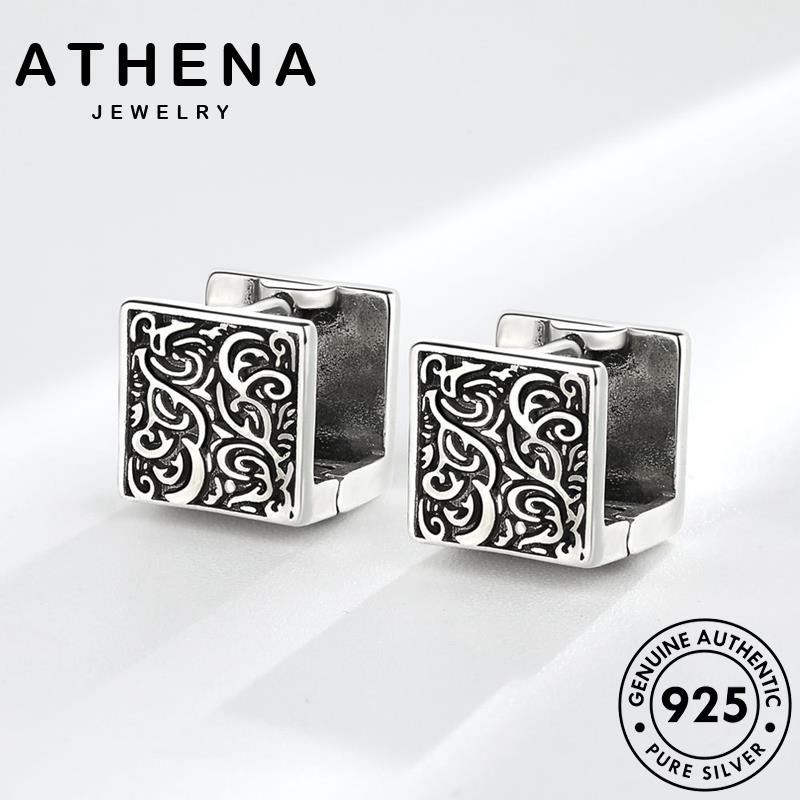 athena-jewelry-เครื่องประดับ-ต่างหู-แฟชั่น-ผู้หญิง-ต้นฉบับ-ดอกไม้อาหรับ-แท้-925-ตุ้มหู-เกาหลี-เครื่องประดับ-หนีบ-ห่วง-เงิน-silver-e18