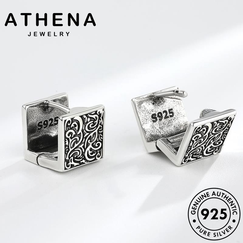 athena-jewelry-เครื่องประดับ-ต่างหู-แฟชั่น-ผู้หญิง-ต้นฉบับ-ดอกไม้อาหรับ-แท้-925-ตุ้มหู-เกาหลี-เครื่องประดับ-หนีบ-ห่วง-เงิน-silver-e18