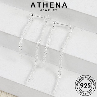 ATHENA JEWELRY เครื่องประดับ ต้นฉบับ แฟชั่น ห่วง ทอง เงิน เกาหลี ผู้หญิง พู่ 925 ตุ้มหู Silver เครื่องประดับ หนีบ ต่างหู แท้ E129