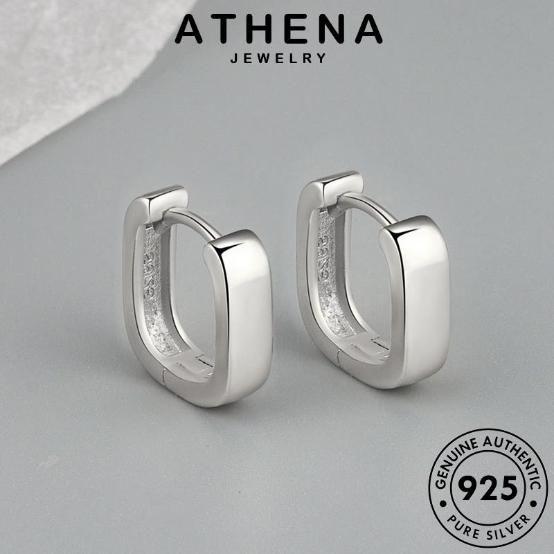 athena-jewelry-สี่เหลี่ยม-ต้นฉบับ-เกาหลี-หนีบ-ตุ้มหู-เครื่องประดับ-ห่วง-925-แท้-ต่างหู-silver-เงิน-แฟชั่น-ทอง-เครื่องประดับ-ผู้หญิง-e308