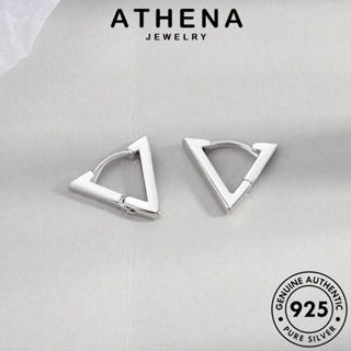 ATHENA JEWELRY เครื่องประดับ เกาหลี สามเหลี่ยม ห่วง ต้นฉบับ ตุ้มหู เงิน แท้ Silver เครื่องประดับ ต่างหู แฟชั่น ผู้หญิง ทอง หนีบ 925 E453