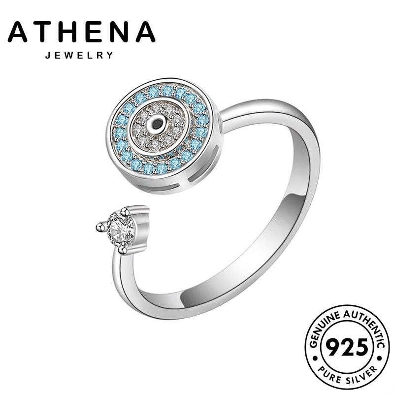 athena-jewelry-ต้นฉบับ-แท้-ผู้หญิง-silver-925-เกาหลี-แฟชั่น-เงิน-เครื่องประดับ-ตาปีศาจคลาสสิก-อความารีนโกลด์-เครื่องประดับ-แหวน-r4