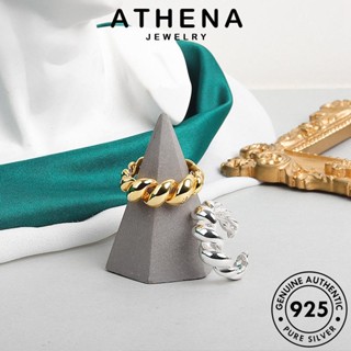 ATHENA JEWELRY แฟชั่น ผู้หญิง เงิน เกาหลี แหวน เครื่องประดับ เครื่องประดับ Silver 925 แท้ บิดง่าย ทอง ต้นฉบับ R73