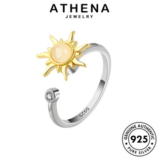 ATHENA JEWELRY แท้ ต้นฉบับ Silver เงิน โกลด์ 925 มอยส์ซาไนท์ ผู้หญิง ดอกทานตะวันส่วนบุคคล เกาหลี แฟชั่น แหวน เครื่องประดับ ไดมอนด์ เครื่องประดับ R172