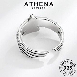 ATHENA JEWELRY นกอินทรีย้อนยุค แหวน เกาหลี เครื่องประดับ Silver แฟชั่น แท้ เครื่องประดับ เงิน 925 ผู้หญิง ต้นฉบับ R301