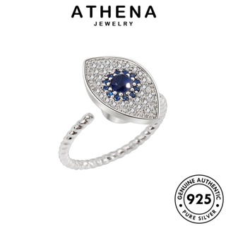 ATHENA JEWELRY ตาปีศาจ เครื่องประดับ แฟชั่น Silver มอยส์ซาไนท์ เงิน ผู้หญิง 925 เกาหลี แหวน ต้นฉบับ ไดมอนด์ โกลด์ เครื่องประดับ แท้ R359