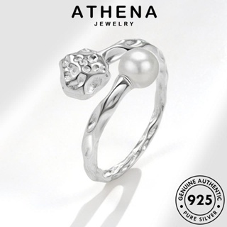 ATHENA JEWELRY แท้ Silver เครื่องประดับ แฟชั่น แฟชั่นรอบทิศทาง เกาหลี เงิน แหวน เครื่องประดับ 925 ผู้หญิง ต้นฉบับ ไข่มุก R492