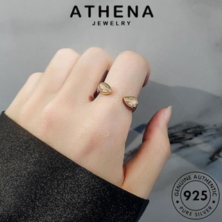 ATHENA JEWELRY Silver 925 แฟชั่น เงิน แฟชั่นลดลง เครื่องประดับ เครื่องประดับ ต้นฉบับ โกลด์ ผู้หญิง แหวน ไดมอนด์ เกาหลี มอยส์ซาไนท์ แท้ R567