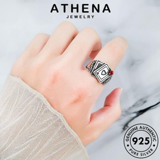 ATHENA JEWELRY โป๊กเกอร์ส่วนบุคคล เครื่องประดับ ผู้หญิง Silver ทับทิม แหวน เครื่องประดับ ต้นฉบับ เงิน แฟชั่น 925 เกาหลี แท้ R948