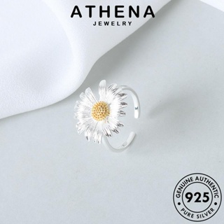 ATHENA JEWELRY แฟชั่น เครื่องประดับ เงิน ผู้หญิง ทอง แท้ 925 แหวน เครื่องประดับ เกาหลี Silver ต้นฉบับ ดอกไม้ R1381