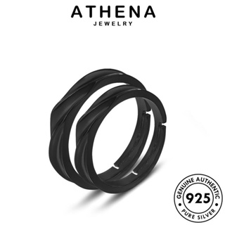 ATHENA JEWELRY ต้นฉบับ เรียบง่าย เกาหลี ทอง เงิน แท้ แฟชั่น Silver คู่รัก 925 เครื่องประดับ แหวน เครื่องประดับ R1553