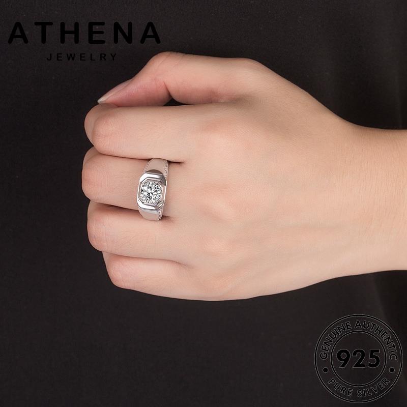 athena-jewelry-silver-แฟชั่น-ทอง-ผู้ชาย-แท้-แหวน-ต้นฉบับ-925-เกาหลี-เครื่องประดับ-เครื่องประดับ-เงิน-r1597