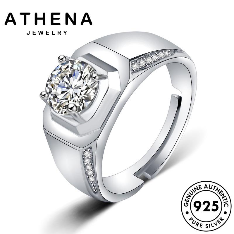 athena-jewelry-silver-แฟชั่น-ทอง-ผู้ชาย-แท้-แหวน-ต้นฉบับ-925-เกาหลี-เครื่องประดับ-เครื่องประดับ-เงิน-r1597