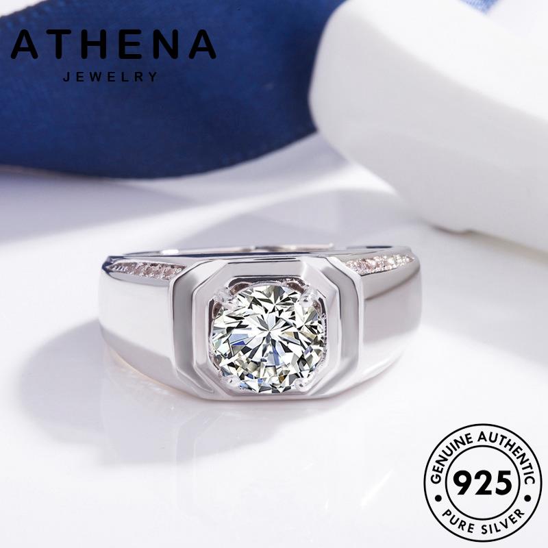 athena-jewelry-silver-แฟชั่น-ทอง-ผู้ชาย-แท้-แหวน-ต้นฉบับ-925-เกาหลี-เครื่องประดับ-เครื่องประดับ-เงิน-r1597
