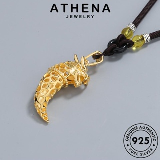 ATHENA JEWELRY Silver เครื่องประดับ เกาหลี เครื่องประดับ ที่โดดเด่น สร้อยคอ จี้ แฟชั่น 925 ทอง ผู้ชาย เงิน แท้ ต้นฉบับ N306