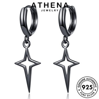 ATHENA JEWELRY ตุ้มหู เกาหลี ต้นฉบับ เครื่องประดับ หนีบ ห่วง ต่างหู แฟชั่น ข้าม เงิน แท้ เครื่องประดับ 925 Silver ผู้หญิง ทอง E1261