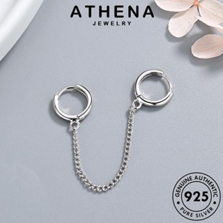 ATHENA JEWELRY พู่ เกาหลี ต่างหู เงิน แฟชั่น แท้ ต้นฉบับ ตุ้มหู เครื่องประดับ 925 เครื่องประดับ Silver หนีบ ผู้หญิง ห่วง E1331