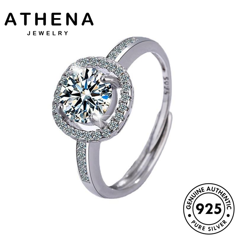 athena-jewelry-silver-แท้-ต้นฉบับ-มอยส์ซาไนท์ไดมอนด์-ผู้หญิง-เงิน-เกาหลี-925-รอบแฟชั่น-แหวน-แฟชั่น-เครื่องประดับ-เครื่องประดับ-r260
