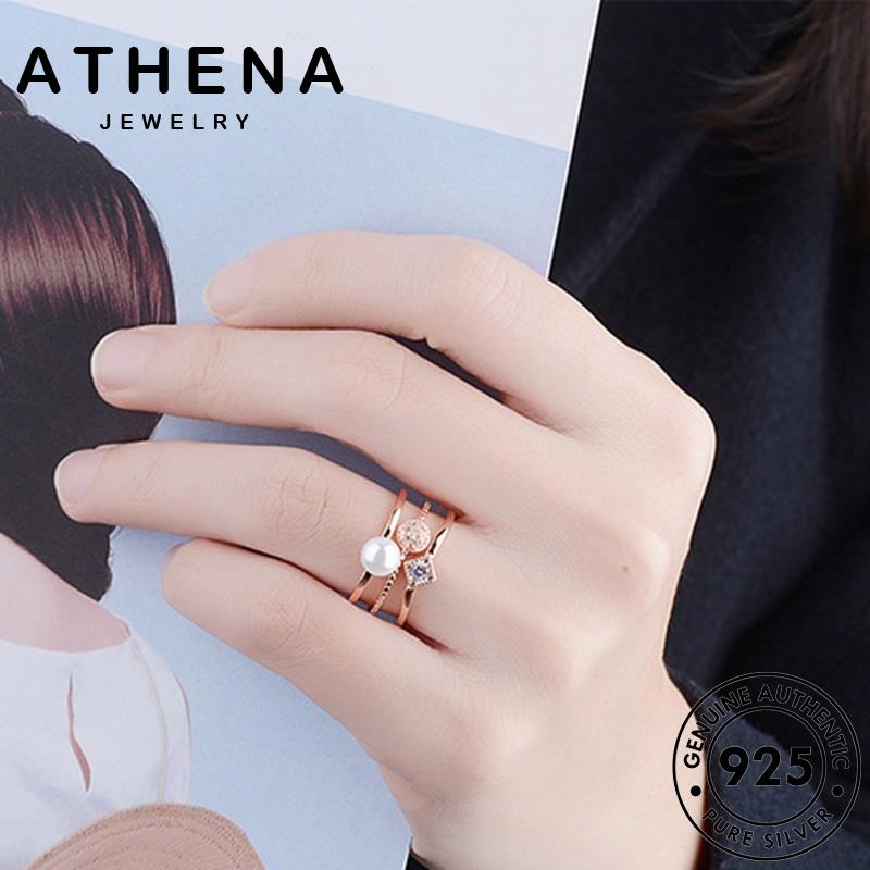 athena-jewelry-เครื่องประดับ-เครื่องประดับ-เกาหลี-silver-แท้-แหวน-ผู้หญิง-เงิน-แฟชั่น-925-ต้นฉบับ-ไข่มุกทอง-เรขาคณิตคู่-r289