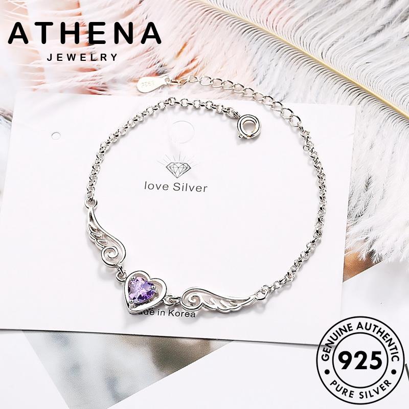 athena-jewelry-กำไล-ผู้หญิง-silver-หัวใจน่ารัก-พลอยสีม่วง-ผู้หญิง-เครื่องประดับ-กำไลข้อมือ-ต้นฉบับ-925-แฟชั่น-แท้-เกาหลี-เครื่องประดับ-เงิน-b101