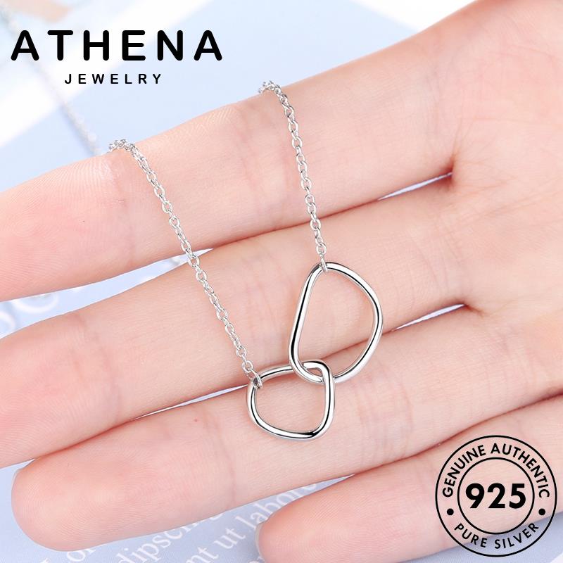 athena-jewelry-เงิน-ต้นฉบับ-จี้-แท้-สร้อยคอ-แฟชั่น-silver-เกาหลี-เครื่องประดับ-เครื่องประดับ-ผู้หญิง-แหวนคู่ที่เรียบง่าย-925-n254