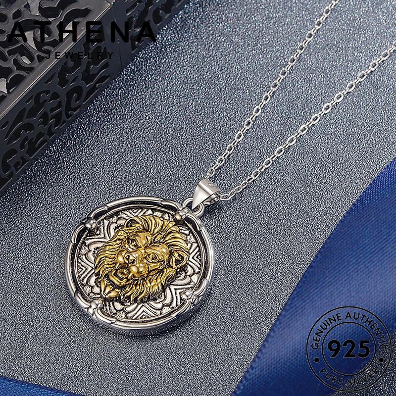 athena-jewelry-แฟชั่น-silver-สิงห์ย้อนยุค-สร้อยคอ-เกาหลี-เงิน-เครื่องประดับ-แท้-จี้-ผู้หญิง-925-ต้นฉบับ-เครื่องประดับ-n1102