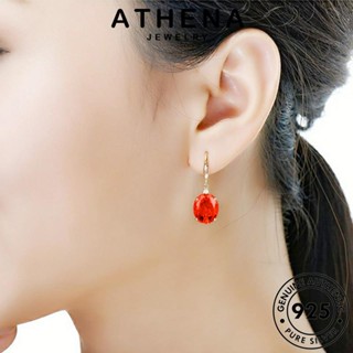 ATHENA JEWELRY 925 หรูหรา เงิน Silver จี้ ผู้หญิง แท้ ทองทับทิม เกาหลี เครื่องประดับ แฟชั่น เครื่องประดับ ต้นฉบับ สร้อยคอ S78