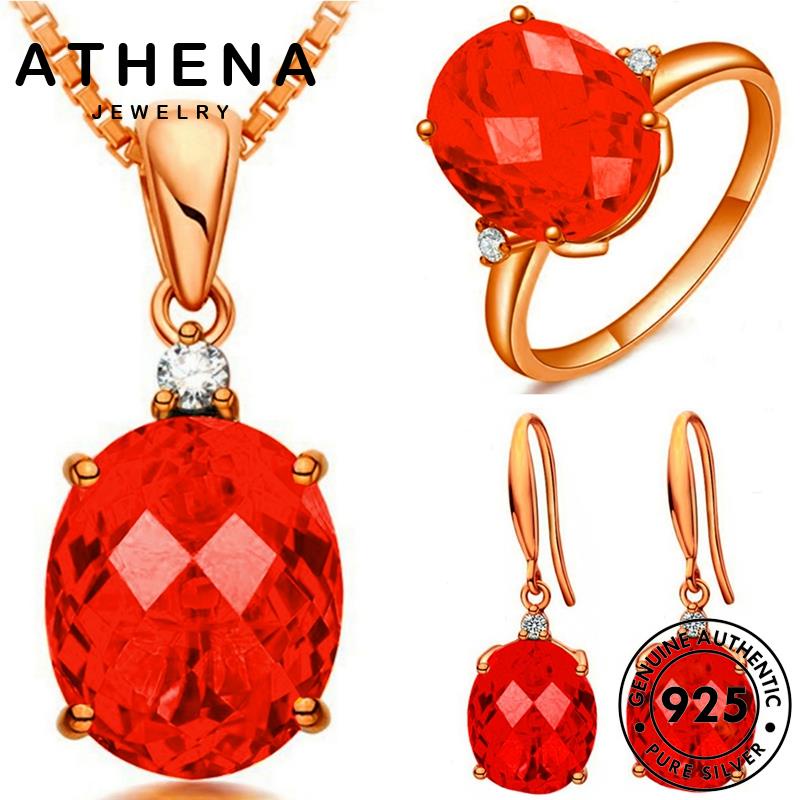 athena-jewelry-925-หรูหรา-เงิน-silver-จี้-ผู้หญิง-แท้-ทองทับทิม-เกาหลี-เครื่องประดับ-แฟชั่น-เครื่องประดับ-ต้นฉบับ-สร้อยคอ-s78