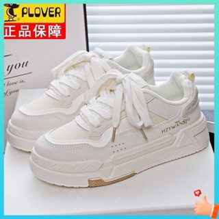 รองเท้าผ้าใบผู้หญิง รองเท้านักเรียนผู้หญิง PLOVER Woodpecker Spring Little White Shoes Kids 2023 Low Top อเนกประสงค์ลําลอง Light รองเท้าผ้าใบกันลื่น รองเท้าผ้าใบ