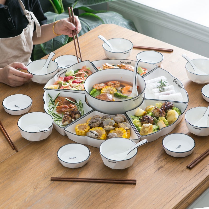 Creative Tableware Tik Tok Influencer รอบตาราง Platter ผสมตรุษจีนในครัว