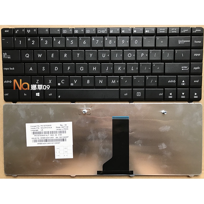 ใหม่ ของแท้ คีย์บอร์ด Asus X43B X43U K43T K43B X43BY K43U K43TK