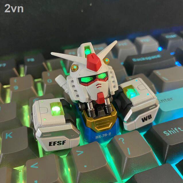 คลังสินค ้ าพร ้ อม = Yuanzu Gundam Keycap Luminous Keycap Mechanical ...