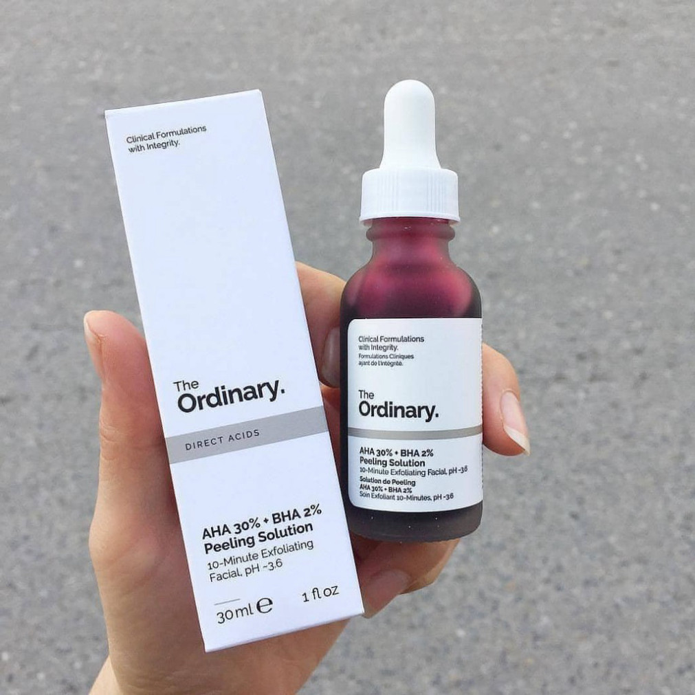 The Ordinary AHA Chemical Peeling Serum 30 % + BHA 2 % Peeling Solution ...