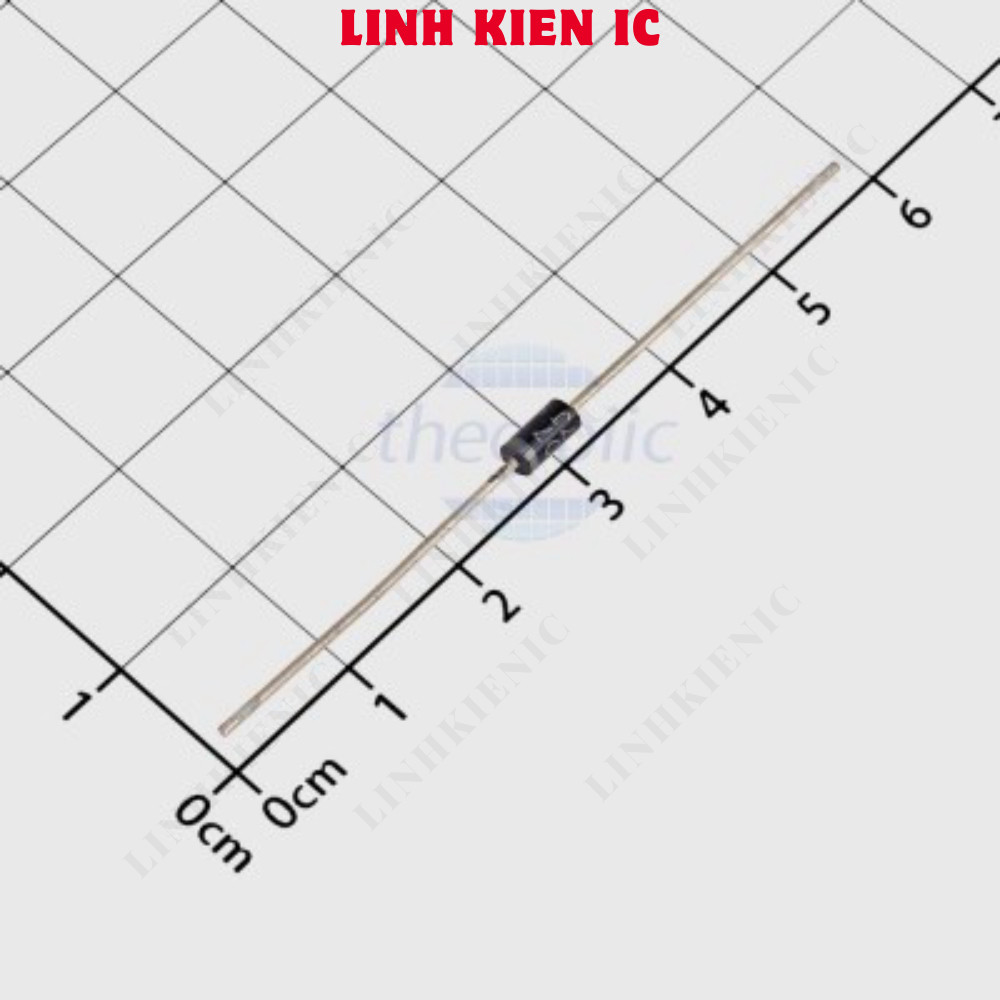 [10 ชิ้น]- 1N4007-E3/54 ไดโอดเรียงกระแส 1A 1KV DO-204AL Linhkien IC ...