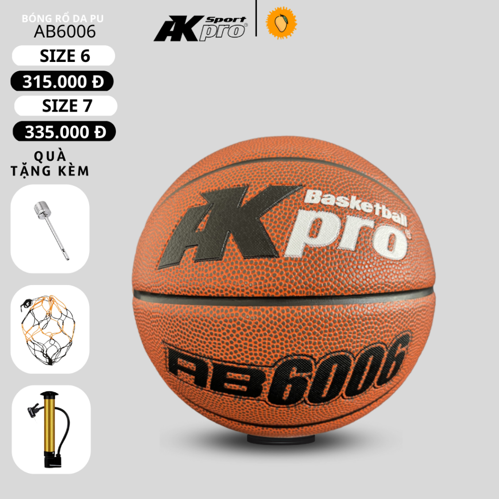 [GENUINE] บาสเก็ตบอลหนัง Akpro AB6006 | Shopee Thailand