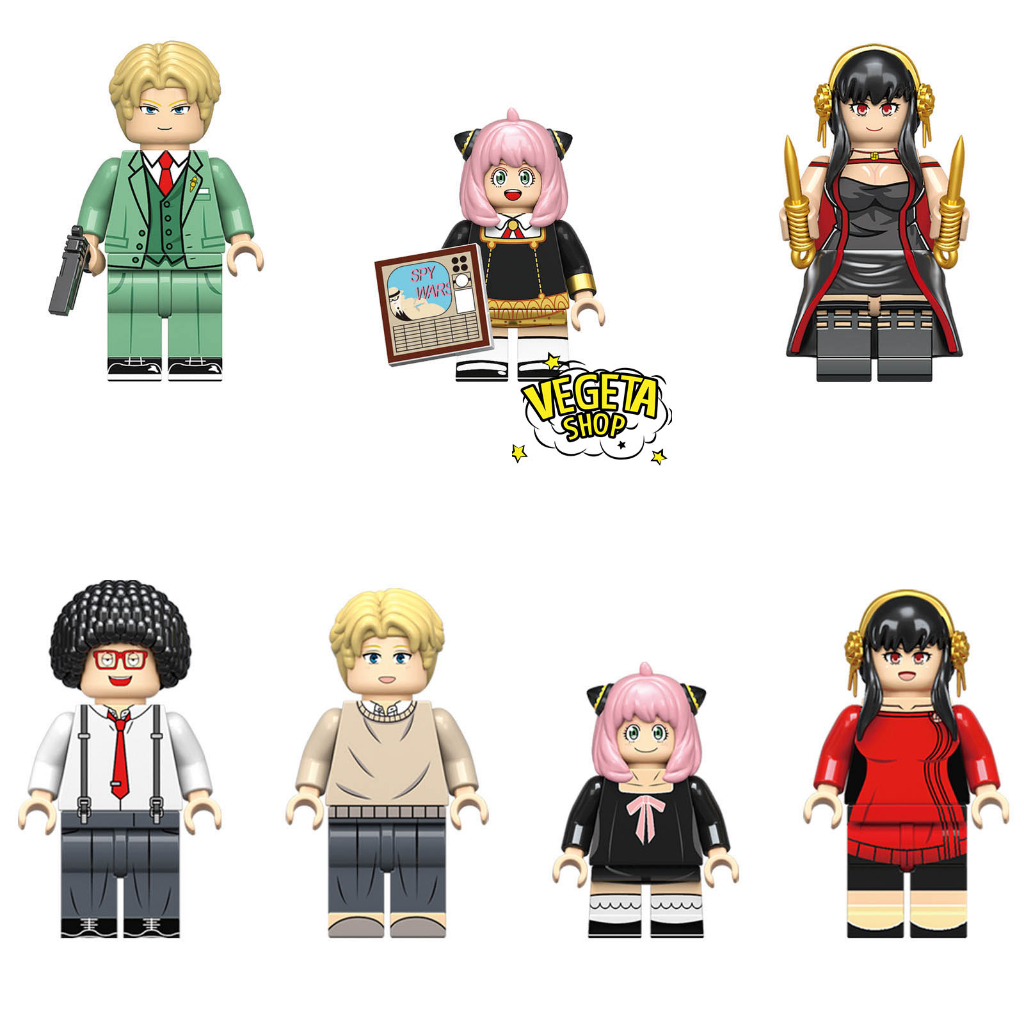 Minifigures Spy X Family - Loid Forger Yor Forger Anya Forger Franky ...