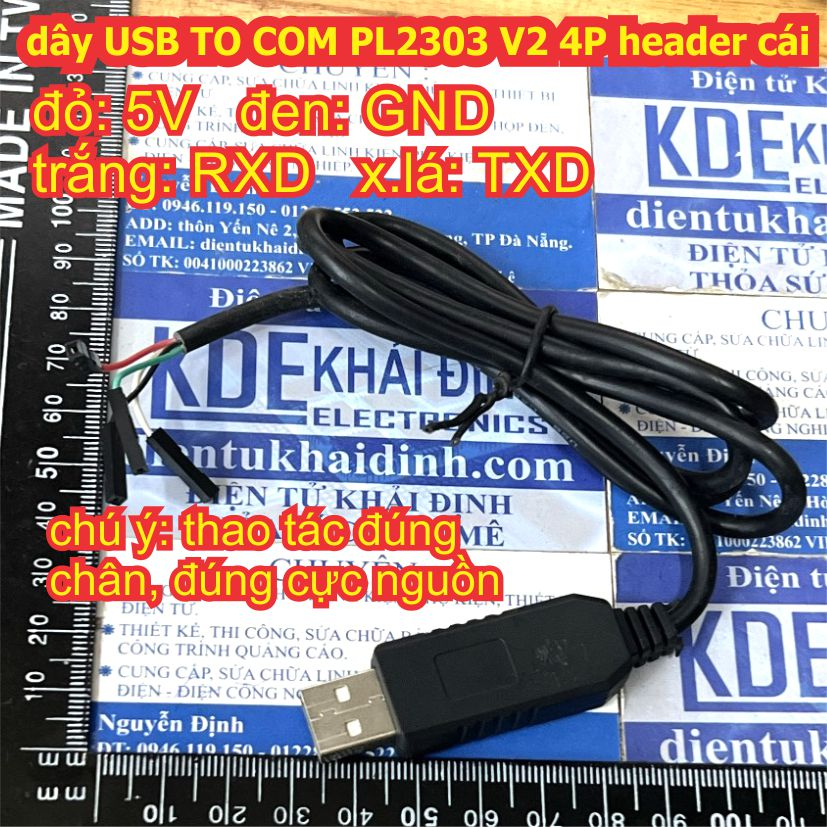 Usb TO COM UART สาย Serial Standard RX TX PL2303 2303 V2 เอาต ์ พุต 4P ...