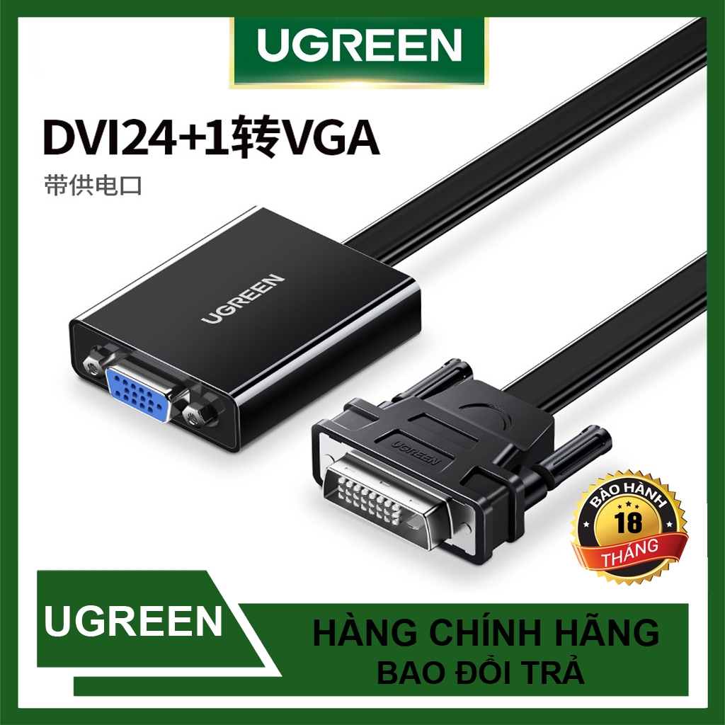 Ugreen 40259 สายเสียง DVI 24 + 1 ถึง VGA 15 Pin ระดับพรีเมียม | Shopee ...