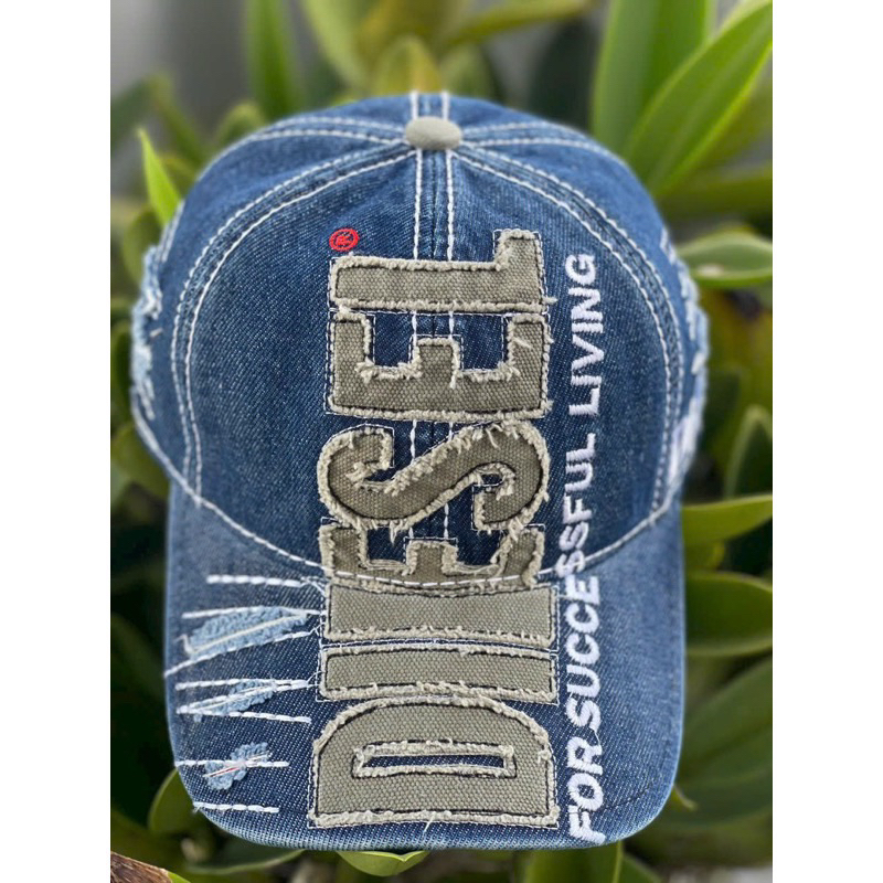 EXTREMELY QUALITY Ripped JEANS HAT WITH VERTICAL LETTERS EMBROIDERED ...