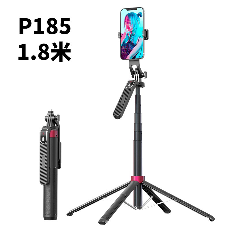 4-pin P185 กล้อง Stick - มี 2 ไฟ- livestream โทรศัพท์ขาตั้งกล้อง ...