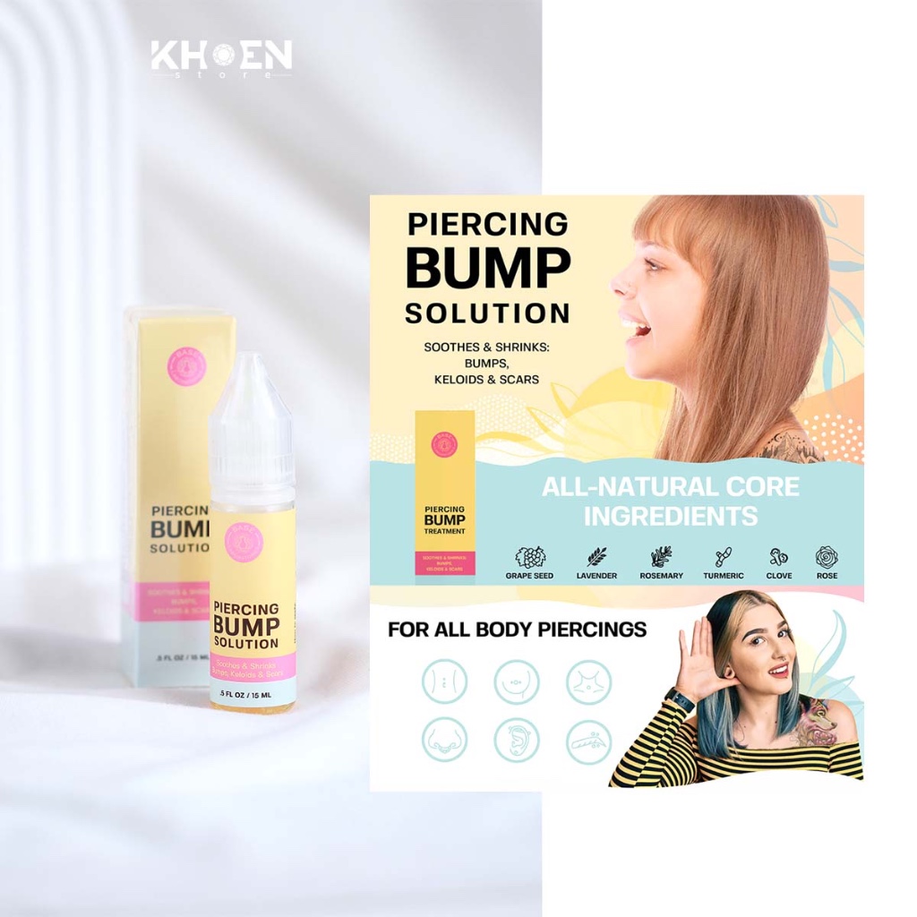 (1 ขวด) Piercing Bump Solution เพื่อปลอบประโลมเจาะ - ร้านตาไก่ | Shopee ...