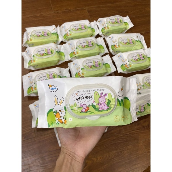 แพ็ค 120 แผ่นของ PUU DAT WET TISSUE RABBIT SHAPE | Shopee Thailand