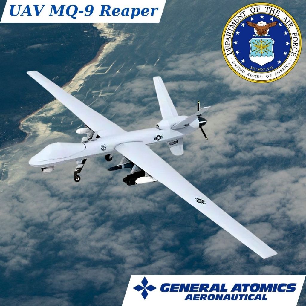 Uav General Atomics MQ-9 Reaper Drone Paper รุ่น | Shopee Thailand