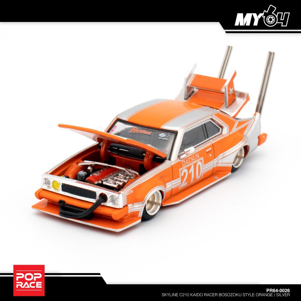 1:64 POP RACE MODEL - Nissan Skyline C210 Kaido Racer - สไตล์ Bosozoku ...