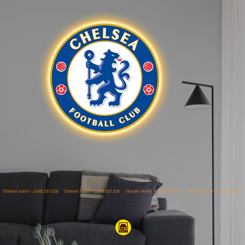Mica LED Logo Mirror Coated Chelsea Club Premium UV Printing | Shopee ...