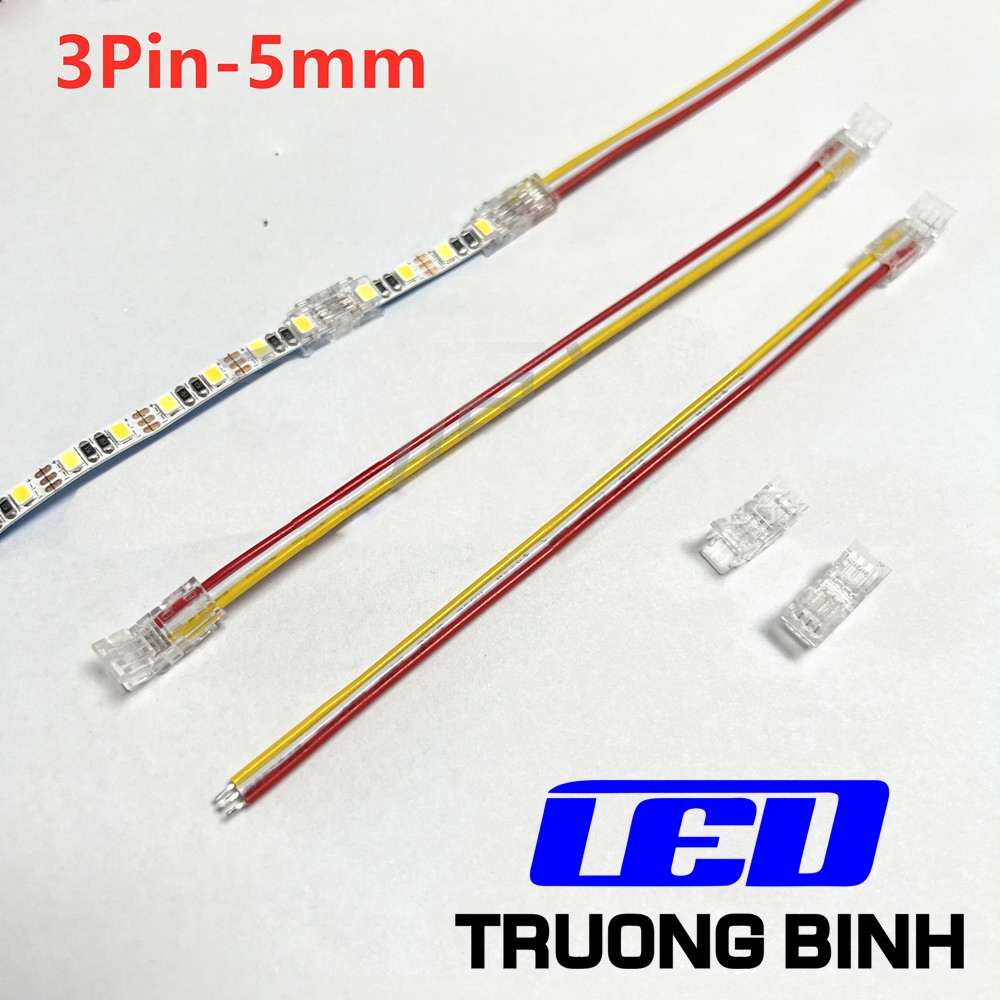 3pin TRANSPARENT QUICK CONNECTOR พร้อมการเชื่อมตะกั่ว 5 มม. สําหรับ LED ...